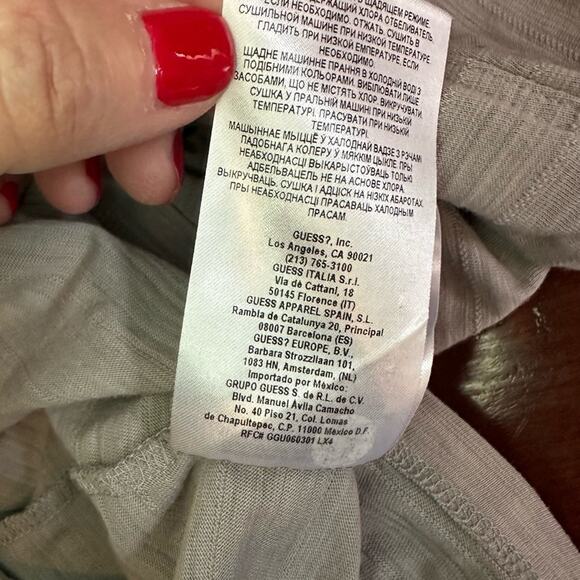 Guess Los Angeles Grey Gray Long-Sleeve Shirt Top SK11818 Casual Mens Medium - Picture 12 of 16